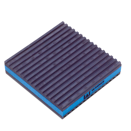 ANTI VIBRATION PAD BLUE/BLACK 2X2X7/8" E.V.A 33837